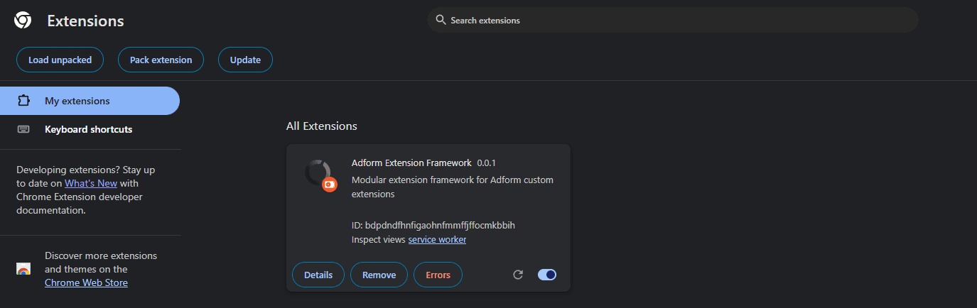 Chrome menu showing More tools → Extensions navigation